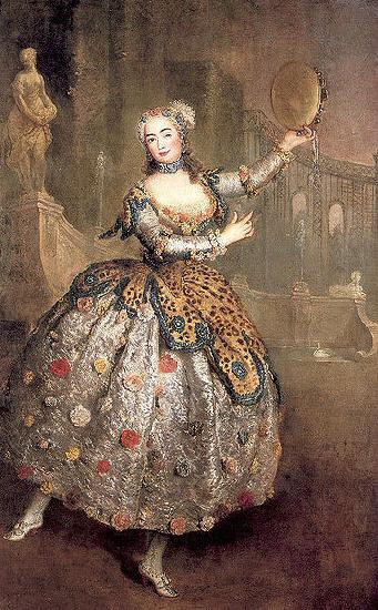 antoine pesne Portrait of the dancer Barbara Campanini aka